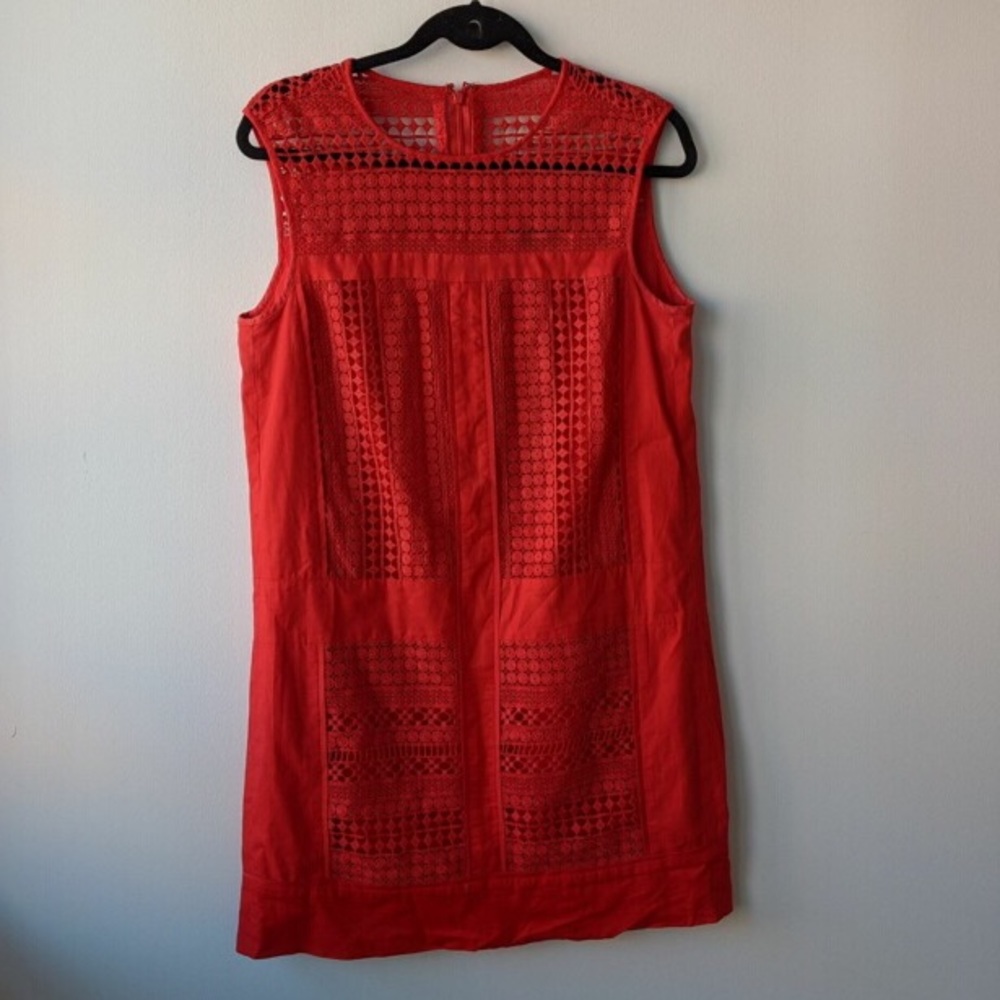 J. Crew Sleeveless Embroidered Dress